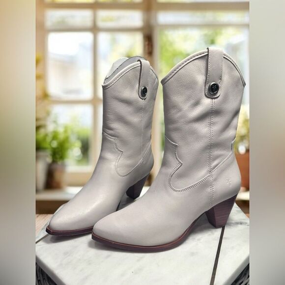 FRYE June Leather Western Cowgirl Boot Size 5.5 - Picture 6 of 14